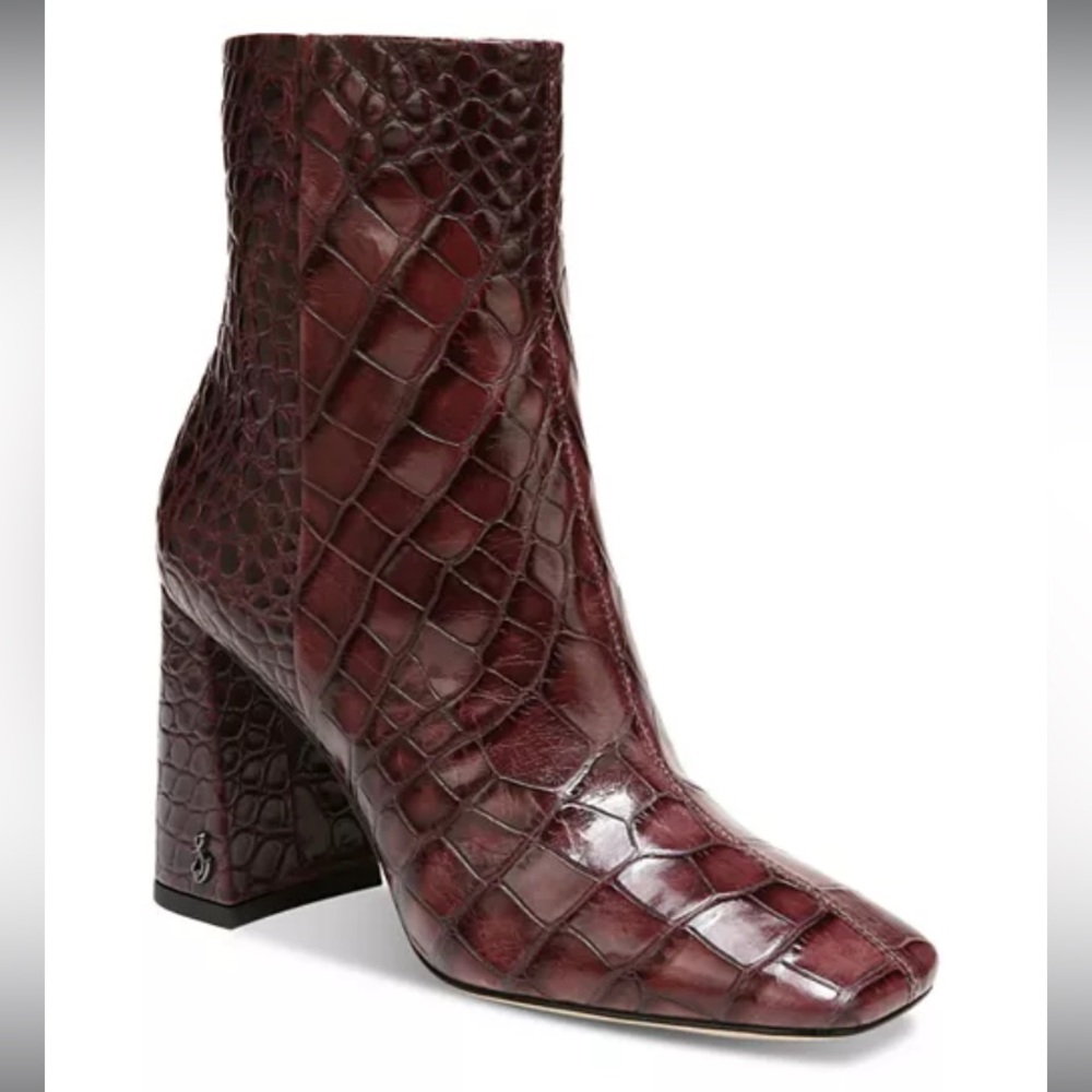 Sam Edelman Women's Codie Square Toe High Heel Ankle Booties NEW 6.5